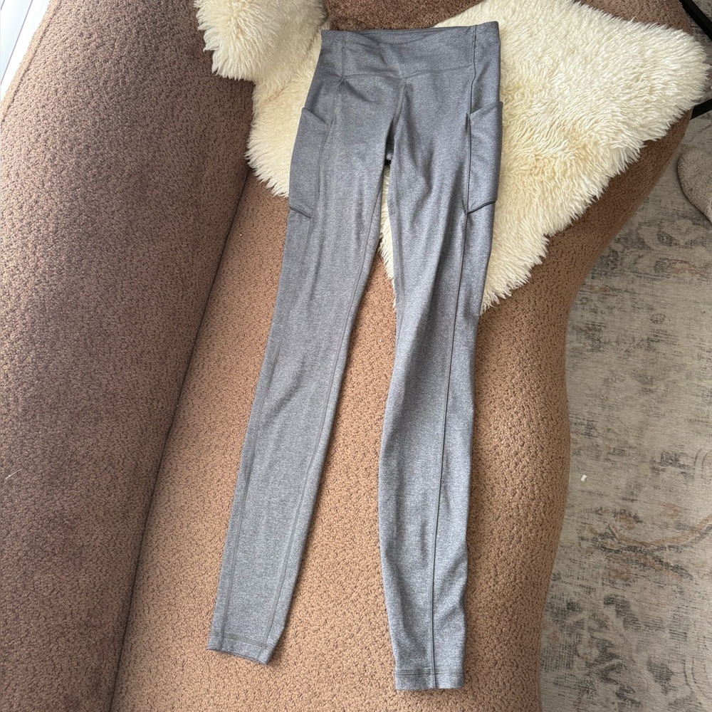 Lululemon Speed Up Leggings Tall in Heathered Grey